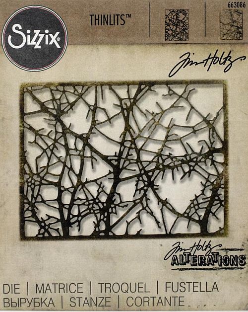Sizzix / Tim Holtz Thinlits - 663086 Tangled Twigs Out of Stock*