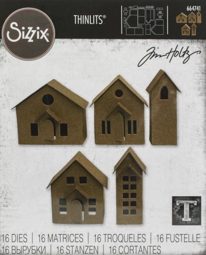 Tim Holtz / Sizzix 664741 Village Thinlits die set.........