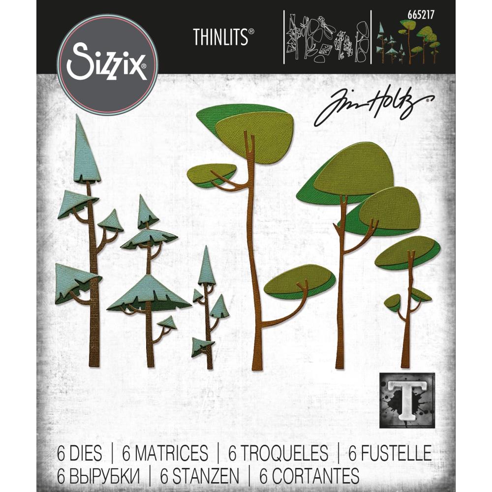 Tim Holtz/Sizzix 665217 Funky Trees.........