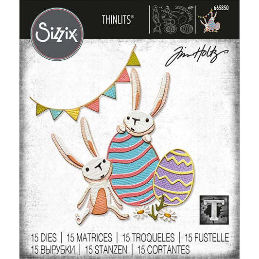Tim Holtz / Sizzix - 665850 Bunny Games Thinlits die set*