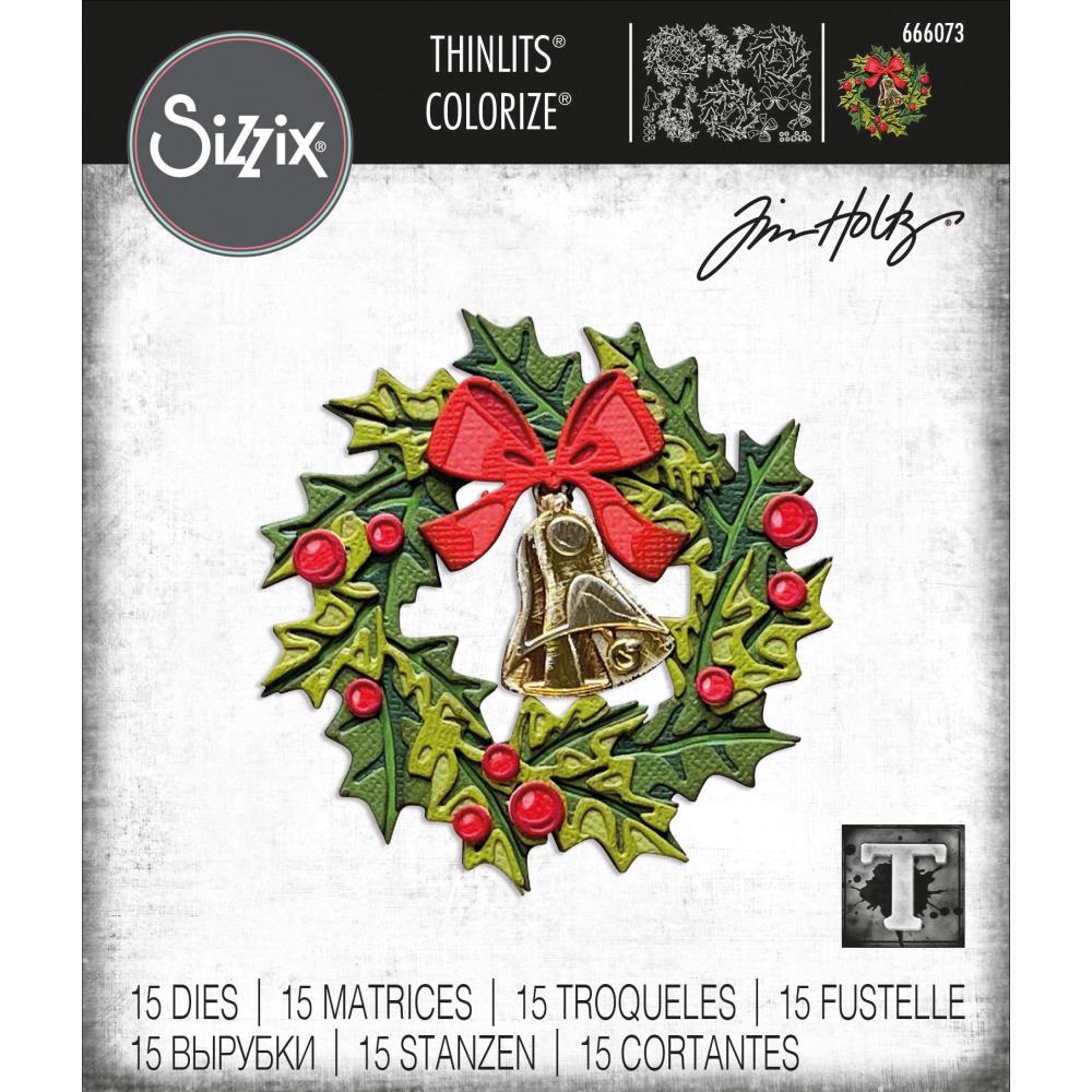 Tim Holtz / Sizzix 666073 Yuletide Colorize Thincuts.......