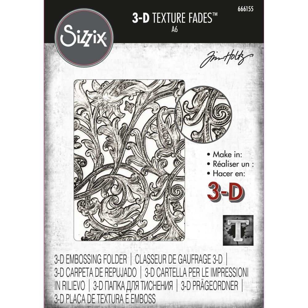 Tim Holtz / Sizzix - 666155 Entangled 3D Embossing Folder.......