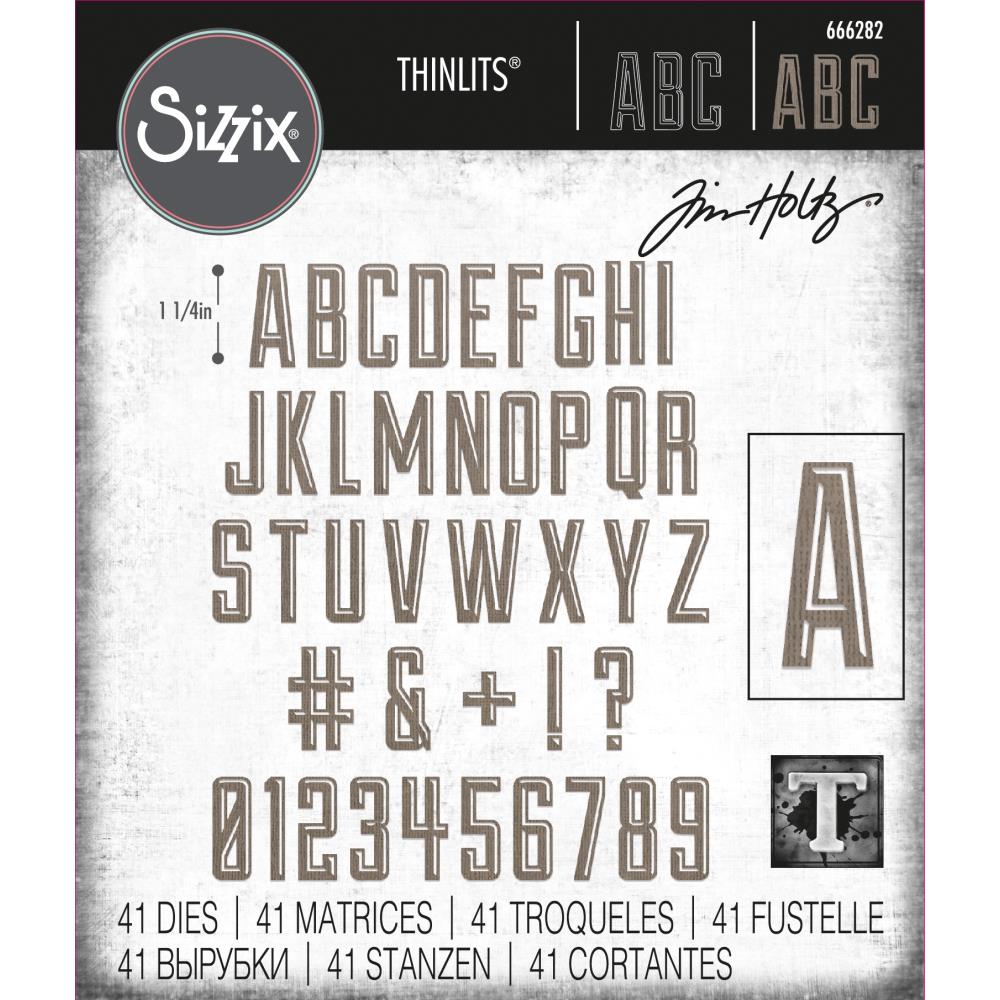 Tim Holtz / Sizzix - 666282 Alphanumeric Emporium........