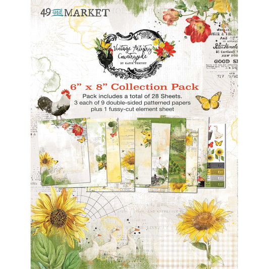 49 & Market - Countryside Vintage Artistry 6x8 Paper pad.*