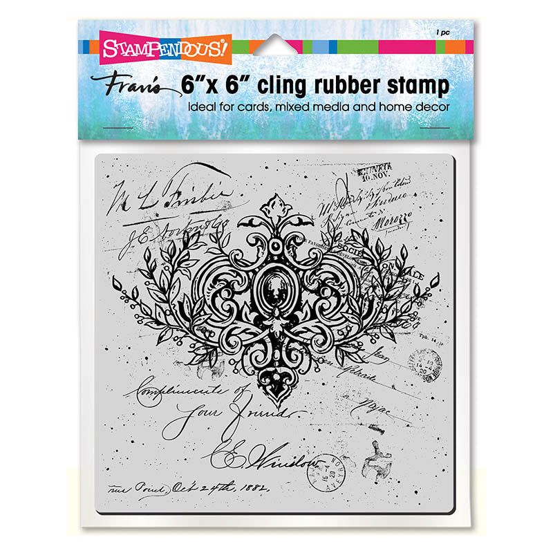 Stampendous 6CR006 Ornate Scroll cling stamp……