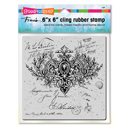 Stampendous 6CR006 Ornate Scroll cling stamp