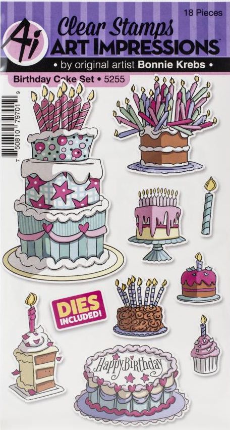 Art Impressions - AI5255 Birthday Cake (stamp & die set)*