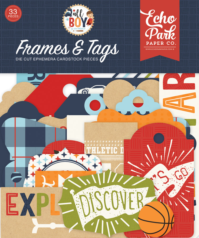 Echo Park - 207025 All Boy Frames & Tags