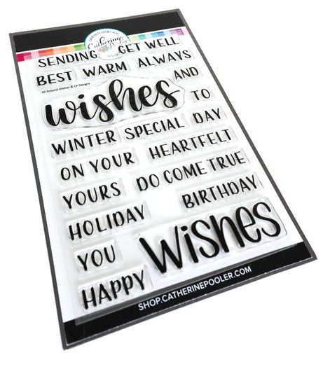 Catherine Pooler - All Around Wishes Sentiments stamp