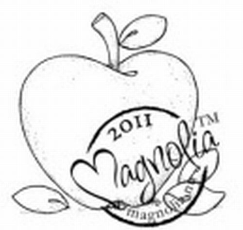 Magnolia Rubber Stamp - Apple
