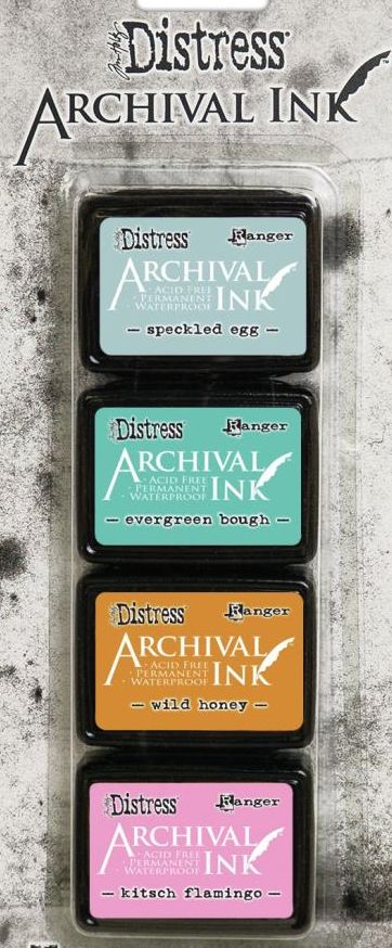 Distress Archival Mini Ink Pads - Kit 4