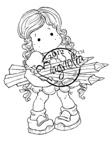 Magnolia Rubber Stamps - Autumn Tilda with Pencils*
