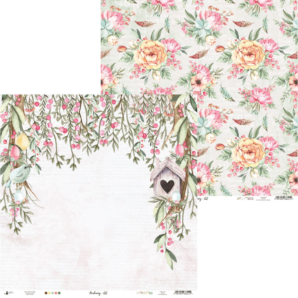 P13 - P13-436 Awakening 02, 12x12" paper (single sheet)