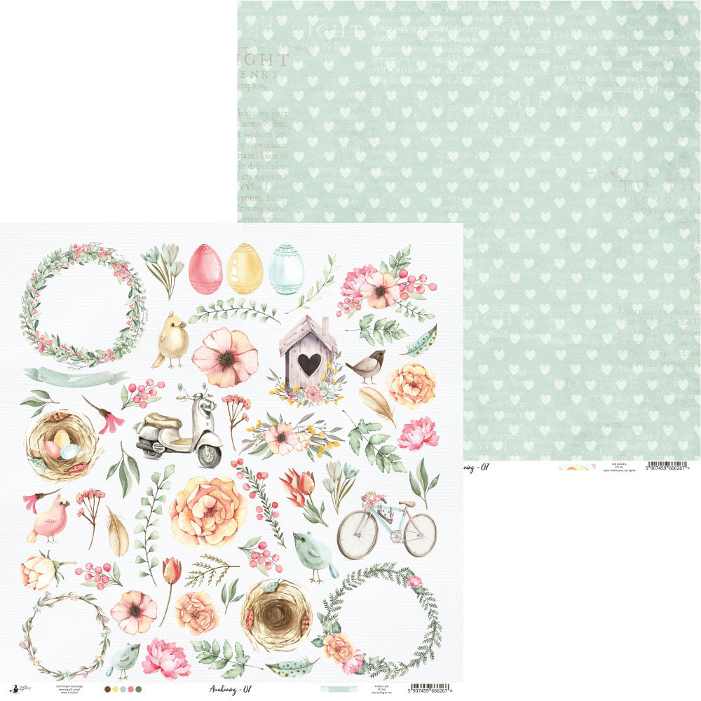 P13 - P13-441 Awakening 07, 12x12" paper (single sheet)