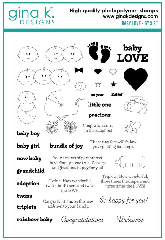 Gina K Designs - Baby Love stamp set*
