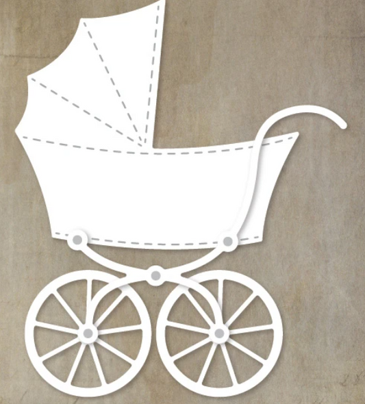 Paper Rose Studio - Baby Pram Carriage