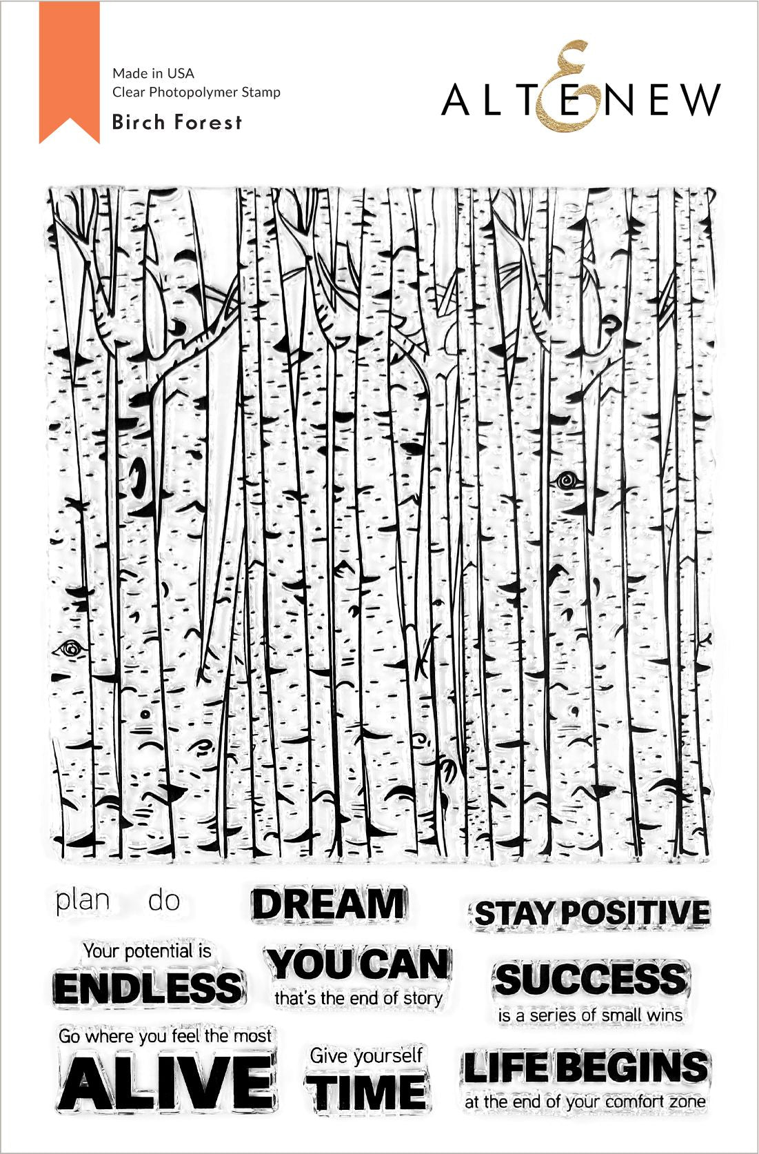 Altenew - Birch Forest (stamp set) - sold out