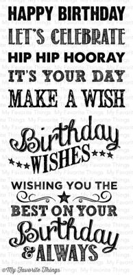 My Favorite Things - Birthday Chalkboard Greetings..........