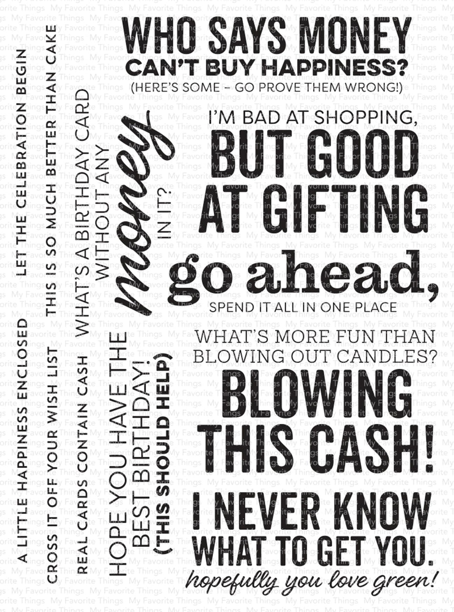 My Favorite Things - Birthday Cash...........