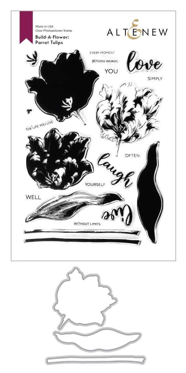 Altenew - Build A Flower - Parrot Tulips Layering (stamp & die set)*