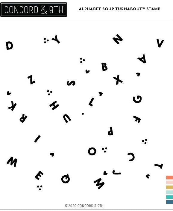 Concord & 9th - Alphabet Soup Turnabout Stamp (C11063) 1 only……