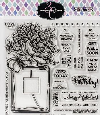 Colorado Clear Stamp - Perfume Bouquet C3BB296*