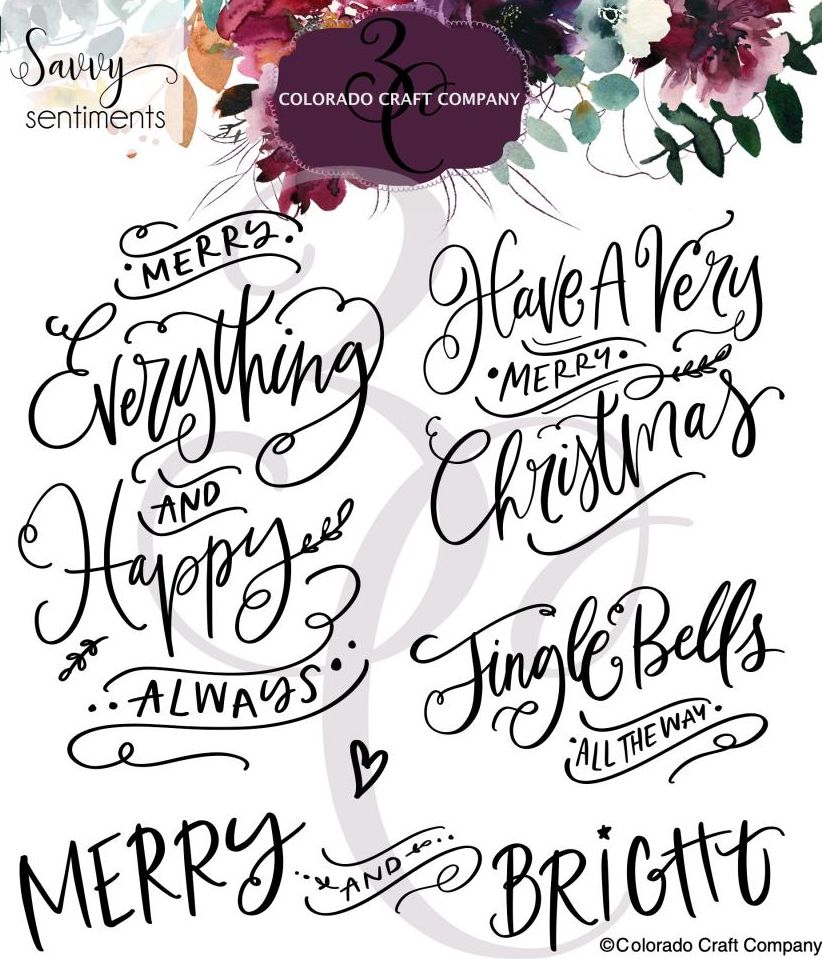 Colorado Craft Company - C3SS529 Merry Everything Savvy Sentiments*
