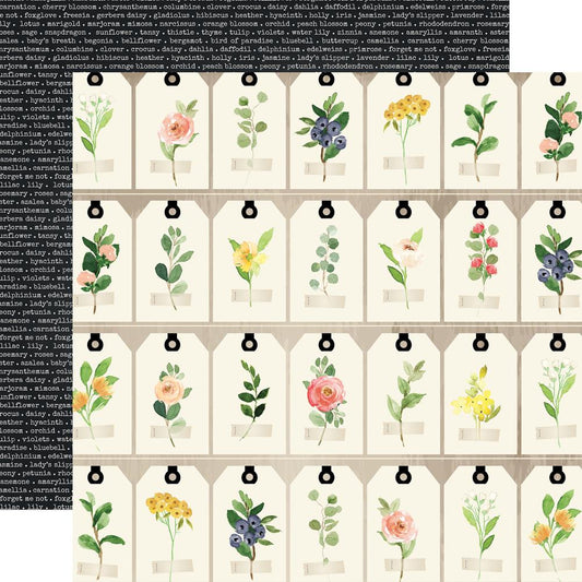 Carta Bella - Spring Market D/S Paper - Floral Tags (CBSM012)