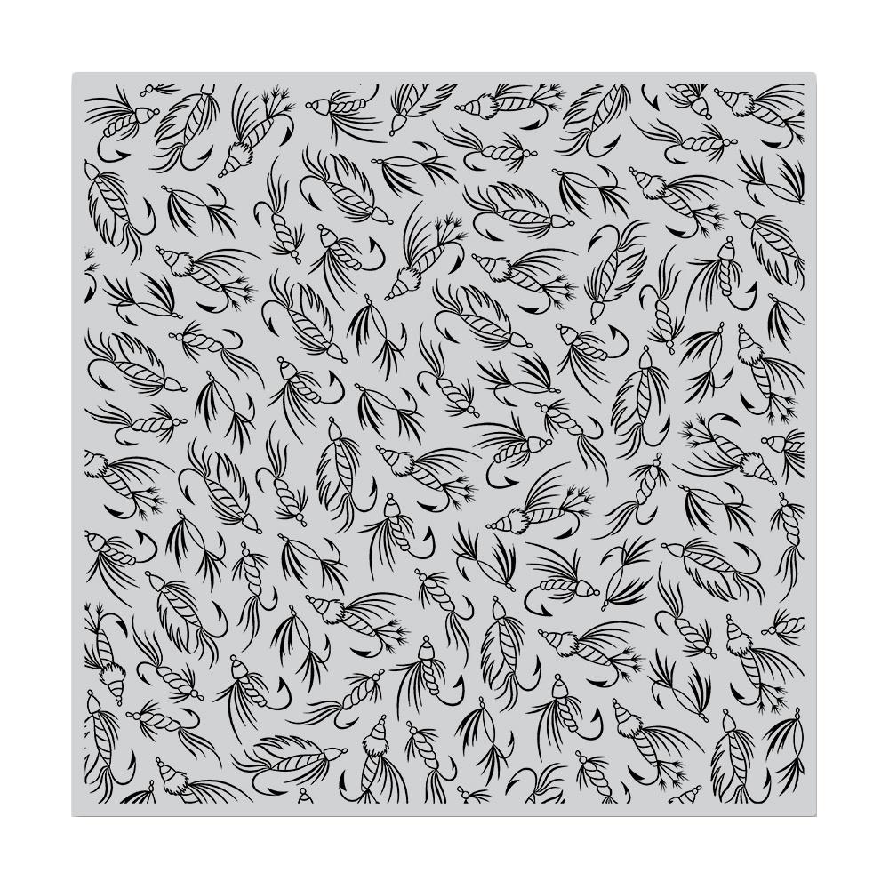 Hero Arts CG790 Fishing Pattern Bold Prints*