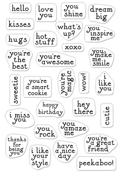 Hero Arts CM351 Hero Greetings Mini Messages 3x4 -*