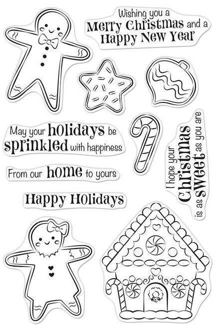 Hero Arts CM403 Christmas Gingerbread Cookies (stamp set)* sold out