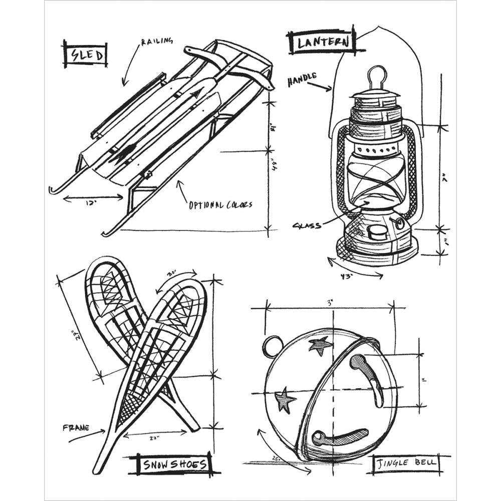 Stampers Anonymous CMS202 Christmas Blueprint #5..*