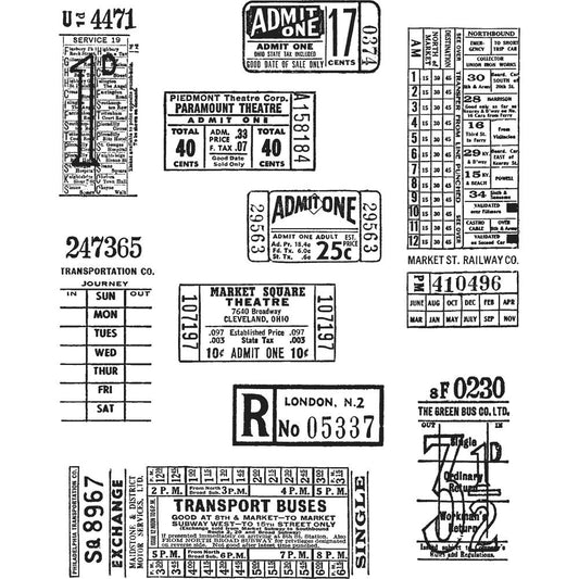 Tim Holtz/Stampers Anonymous CMS337 Ticket Booth