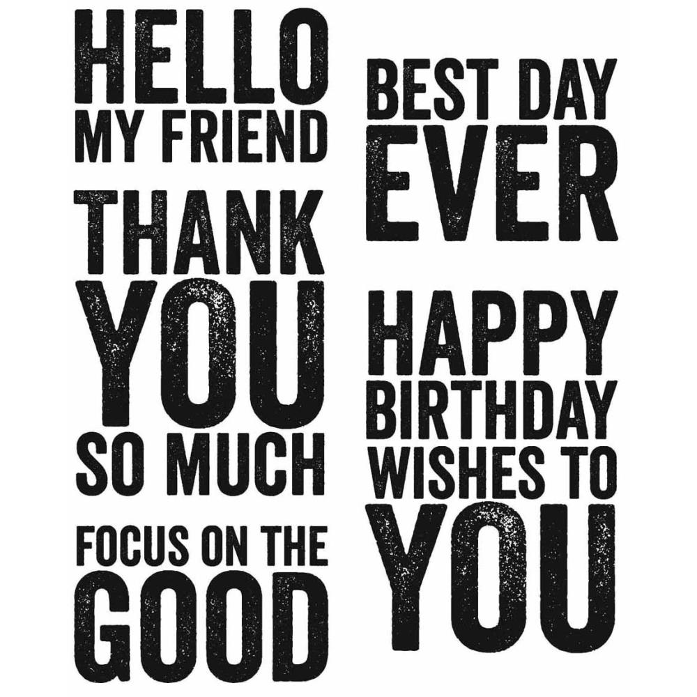 Tim Holtz/Stampers Anonymous - CMS433 Bold Sayings*