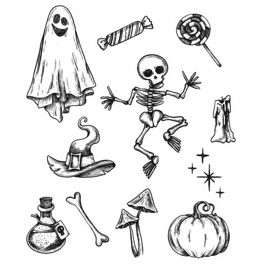 Tim Holtz / Stampers Anonymous - CMS437 Halloween Doodles*