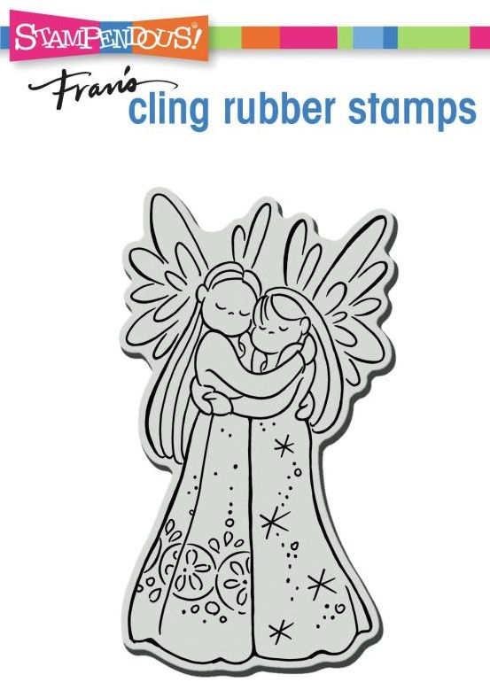 Stampendous - CRP380 Cling Angel Hugs……..