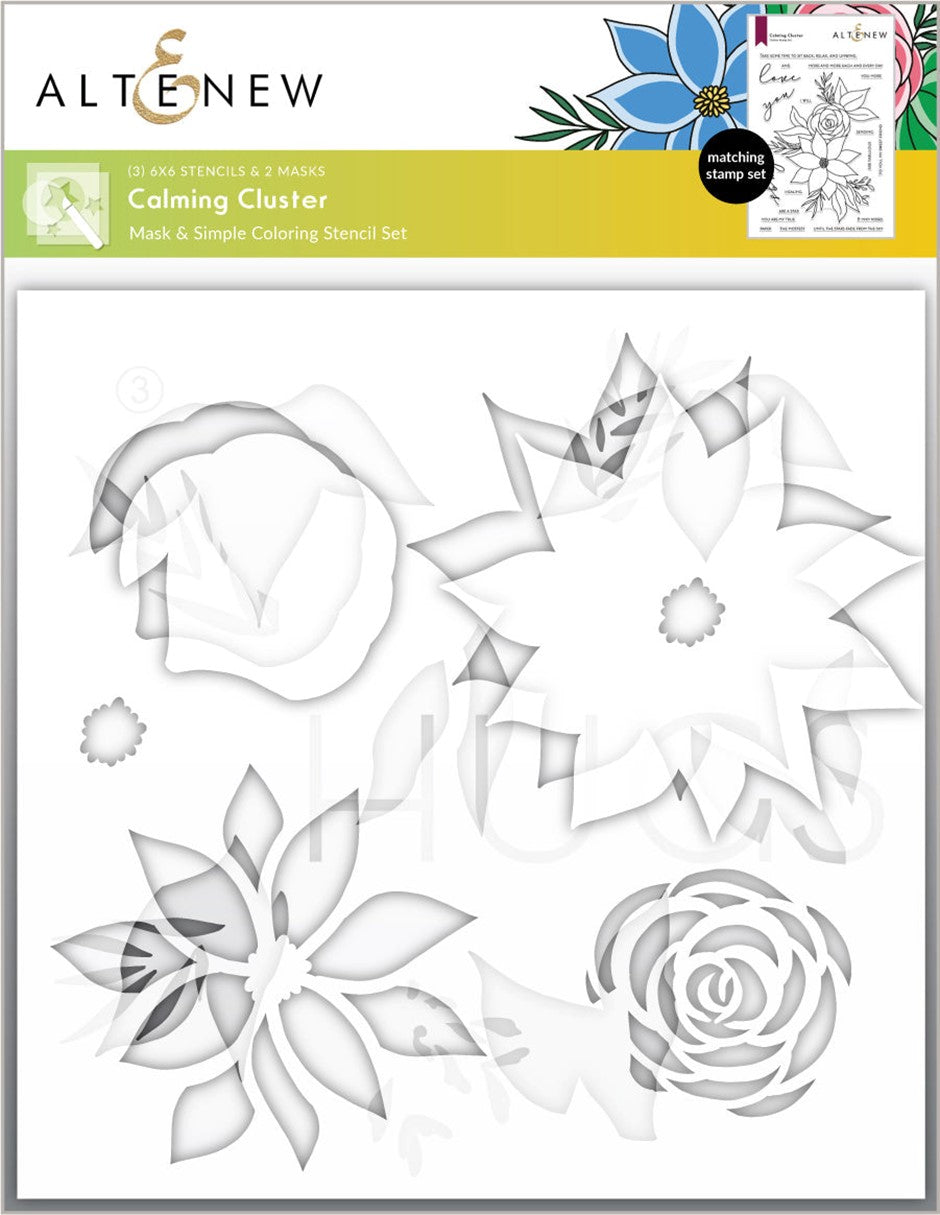 Altenew - Calming Cluster Stencil set (3 in 1)