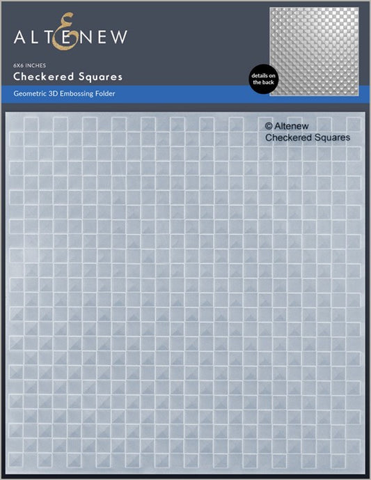 Altenew - Checkered Squares 3D Embossing Folder - out of stock
