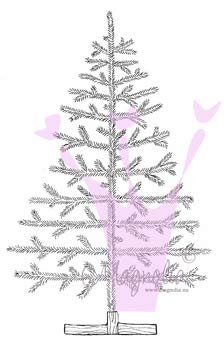 Magnolia Rubber Stamp - Christmas Tree*