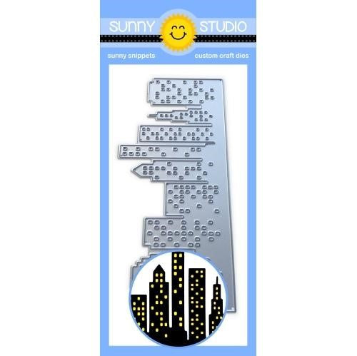 Sunny Studio Stamp -Cityscape Border (die) - out of stock