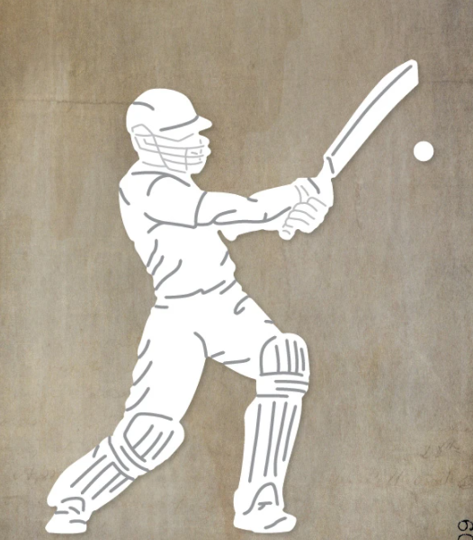 Paper Rose Studio - Cricket Player with Bat Large - out of stock