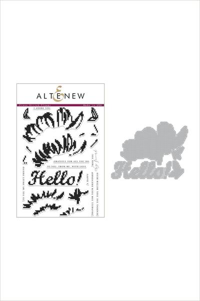 Altenew - Cross Stitch Flower (stamp and die bundle)..