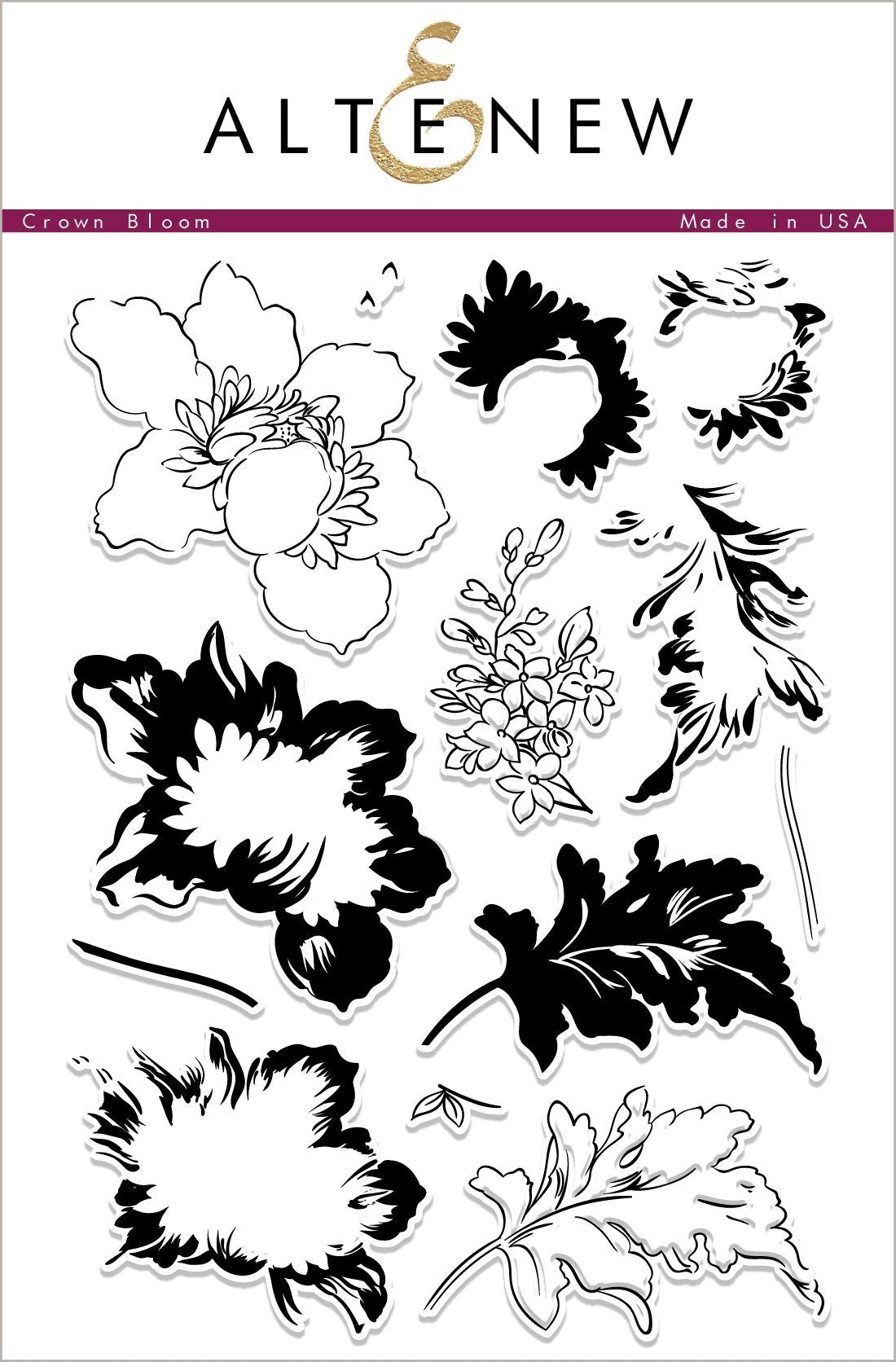Altenew - Crown Bloom stamp set