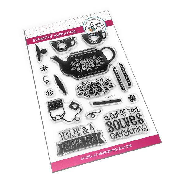 Catherine Pooler - Cuppa Tea Stamp Set