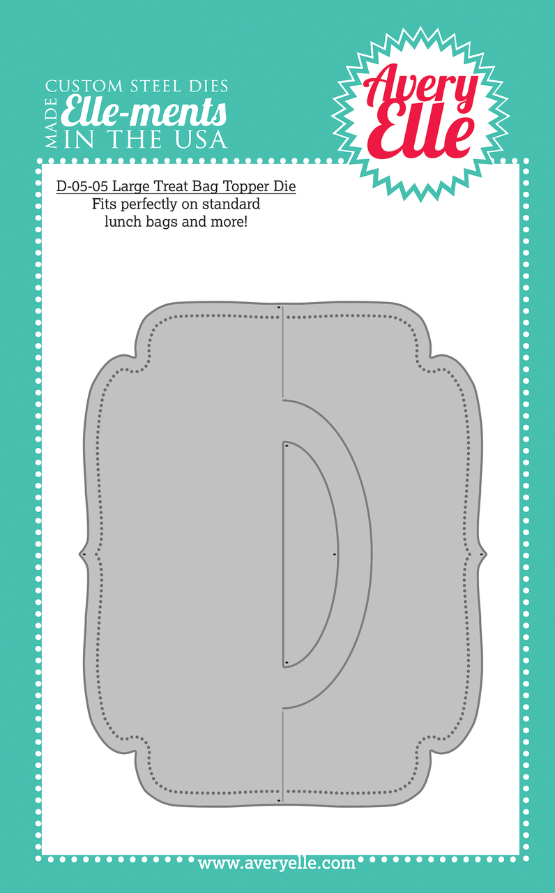 Avery Elle - D0505 Large Treat Bag Topper die