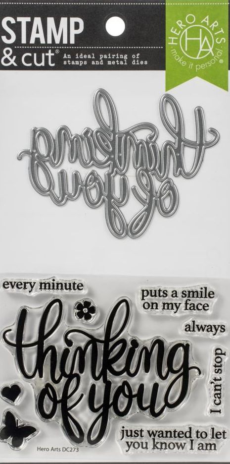 Hero Arts - DC273 Thinking of You (stamp and die set) - out of stock