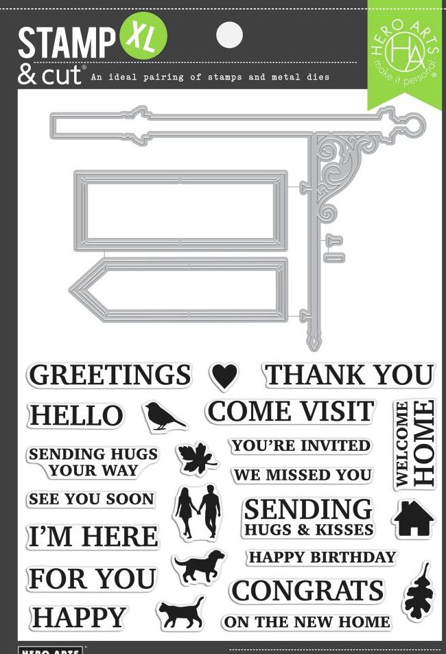 Hero Arts - DC296 Signpost stamp and die*