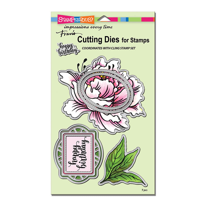 Stampendous DCS5103 Fresh Peony die cutting set…….