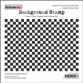 Darkroom Door DDBS013 Checkered Background Stamp**
