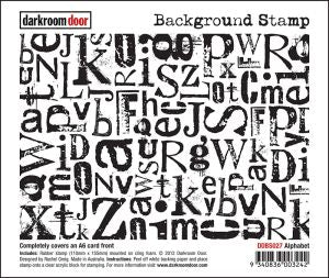Darkroom Door - DDBS027 Alphabet Background Stamp